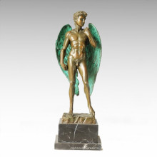 Статуя мифологии Крылатая Давид Бронза Мифическая скульптура TPE-355